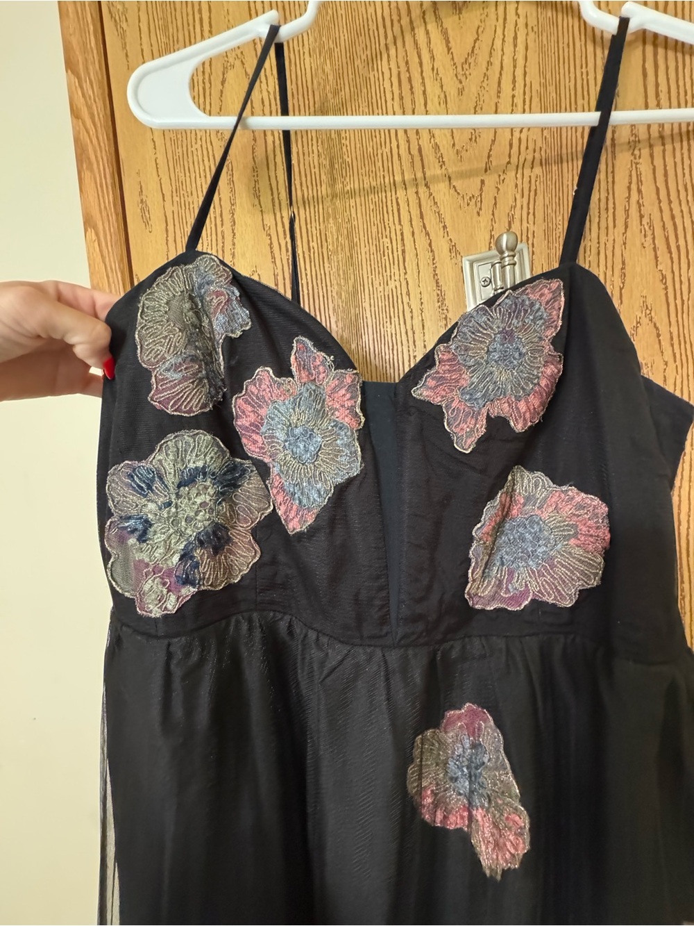 Geisha Designs Floral Tulle Corset Dress - Picture 6 of 12